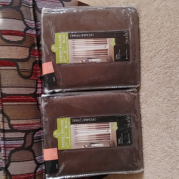 2 Grommet Panels Mocha 50 in x 84 in, Studio JCP Home - Picture 1 of 16